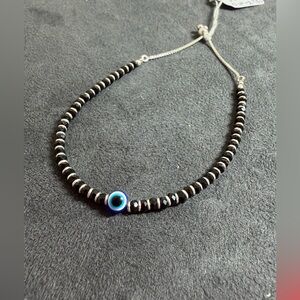 Protective eye sterling silver bracelet